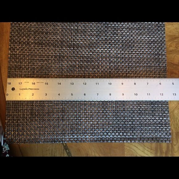 SET OF 6 Placemats! Rattan Weave w Sheen! - Picture 11 of 16